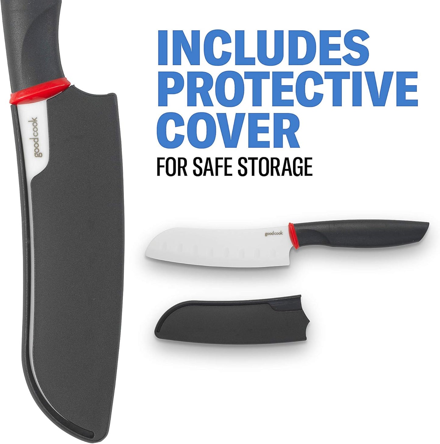 GoodCook Touch Santoku Knife 5-Inch Ceramic Blade