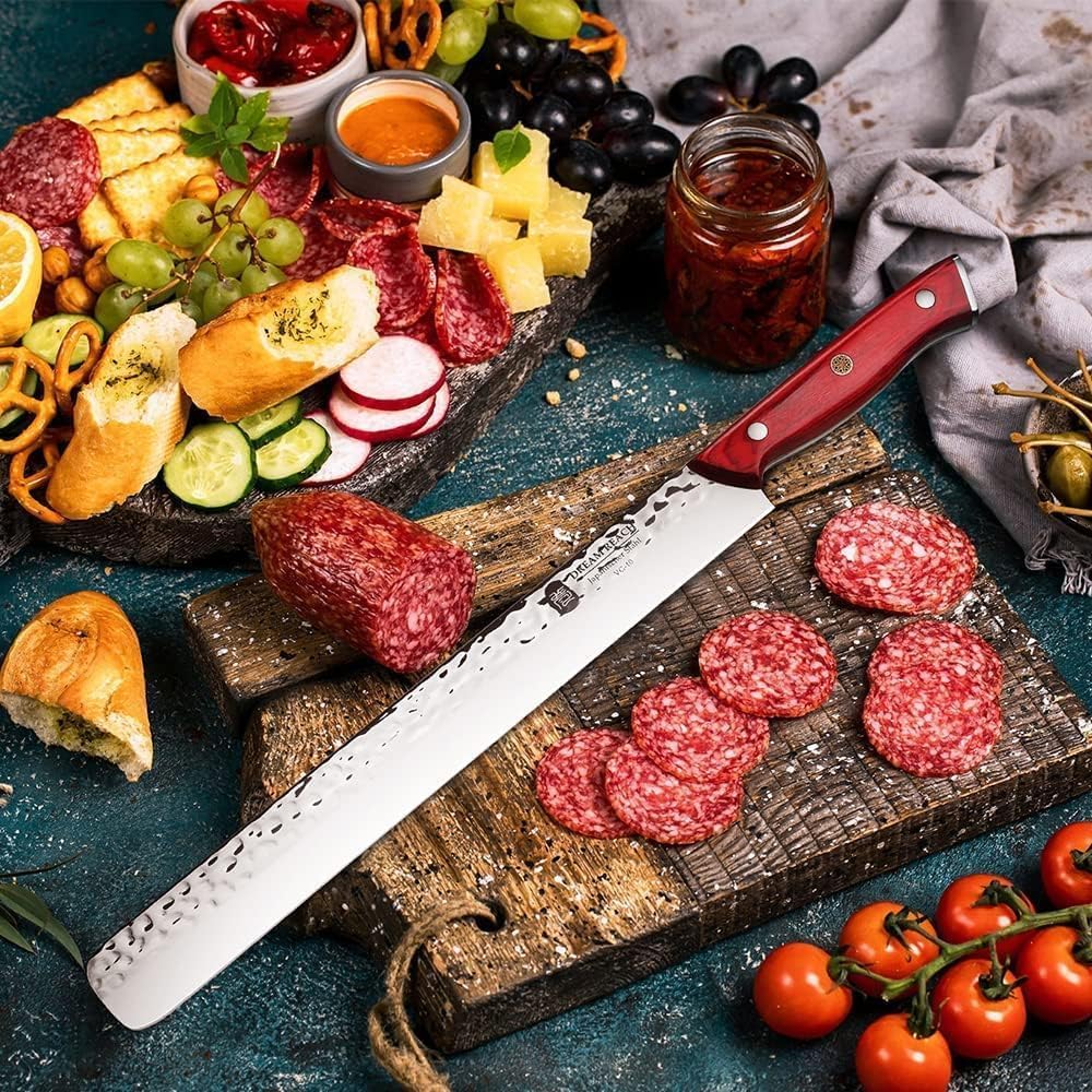 Huusk Viking Knives, Japanese Style Meat Cleaver Knives, Forged Boning Knife with Sheath, High Carbon Steel Chef Knives for Kitchen, Camping or BBQ Thanksgiving Christmas Gifts