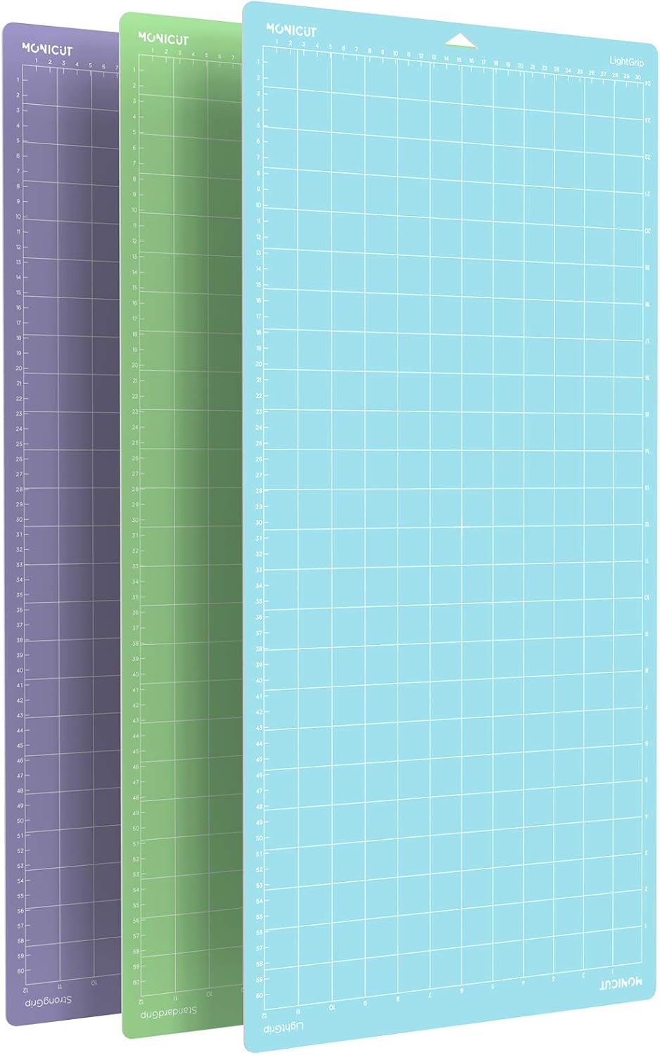 12x24 Stronggrip Cutting Mat for Cricut Maker 3/Maker/Explore 3/Air 2/Air/One, 3 Pcs Non-Slip Flexible Cutting Mats for Crafts, Quilting, Sewing and all Arts