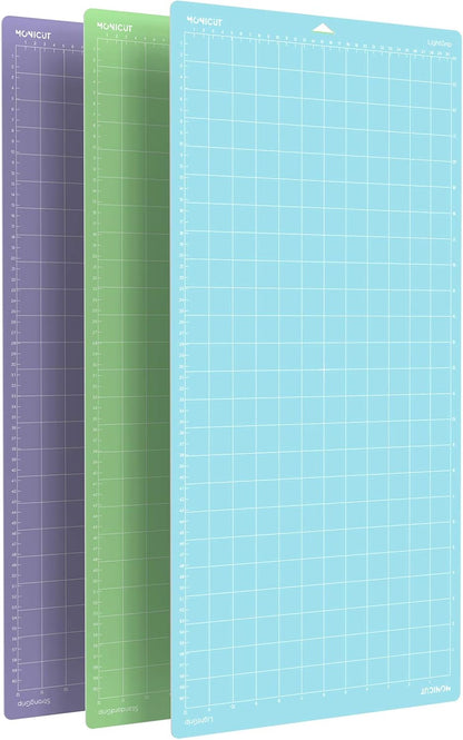 12x24 Stronggrip Cutting Mat for Cricut Maker 3/Maker/Explore 3/Air 2/Air/One, 3 Pcs Non-Slip Flexible Cutting Mats for Crafts, Quilting, Sewing and all Arts