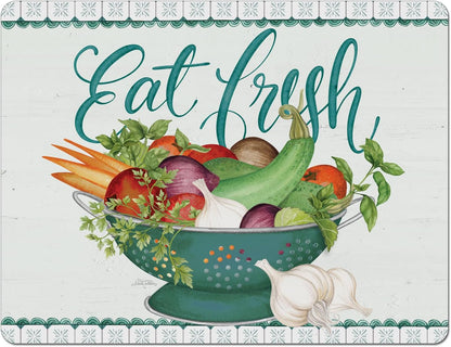 Cut N' Funnel Farmhouse Fall Designer Flexible Cutting Board Mat 15" x 11.5" Made in the USA Decorative Flexible Easy to Clean