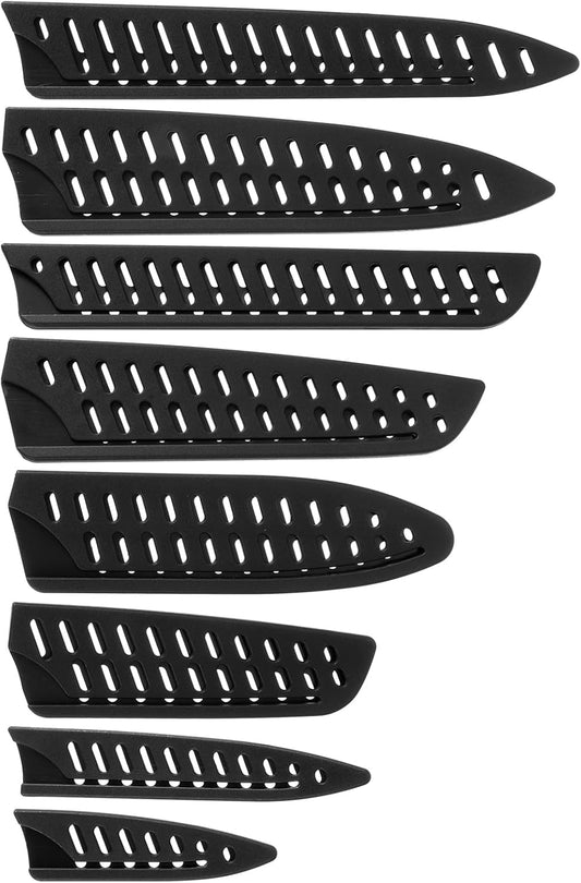 8PCS Chef Knife Sheath, Edge Guards Set, Safety Knife Covers, Universal Blade Covers, Sheath Blade Protector for 10" 8" 5" 3.5" Chef Knives, Utility Knives