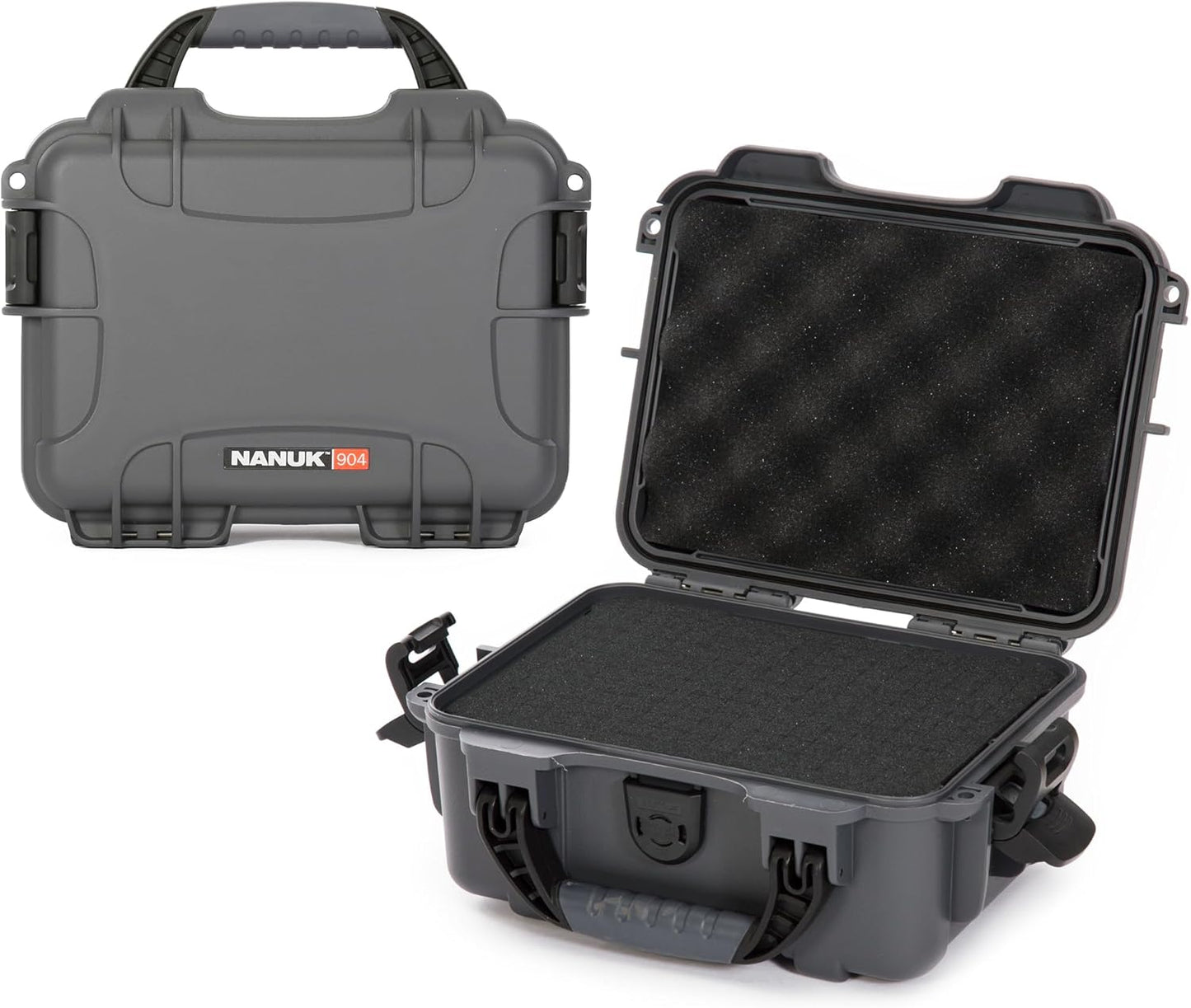 NANUK 904 Hard Case with Foam – IP67 Waterproof Protective Case for Camera, Drone & Gear – Impact-Resistant & Dustproof – Perfect for Travel 10.2" x 7.9" x 4.5" – Yellow