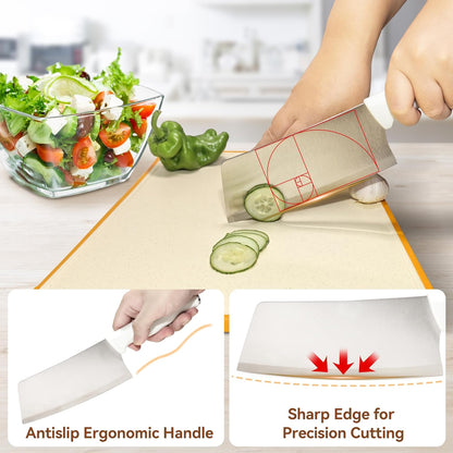 Small Knife Block Set, Modern Kitchen Knife Scissors with Universal Round Holder, Home Apartment New Kitchen Essentials, Space Saving, Dishwasher Safe(Black, 7PCS)