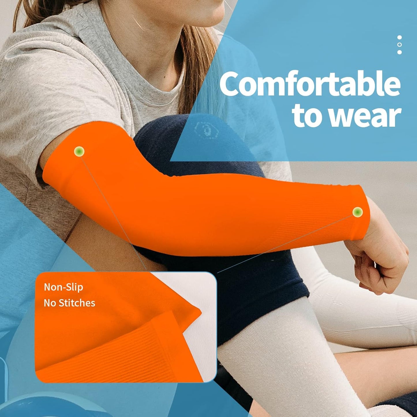 YESLIFE UV Sun Protection Arm Sleeves for Men & Women,UPF 50 Cooling Sports Sleeve