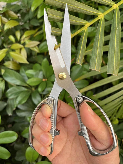 Indoor Plant Shears Garden Scissors, Flower Pruners Made of Japan SK5 Stainless Steel, Flowers Herbs and Plant Cutters, Clippers, Trimmers, Loppers, Bonsai Potted Plant Pruning Scissors