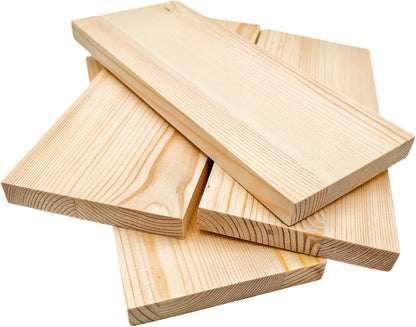 4PCS Rectangle Wood Boards Unfinished Wood Blocks for Crafting, 8x6x1in Blank Whittling Wooden Blocks for Wood Carving,Painting & Burning