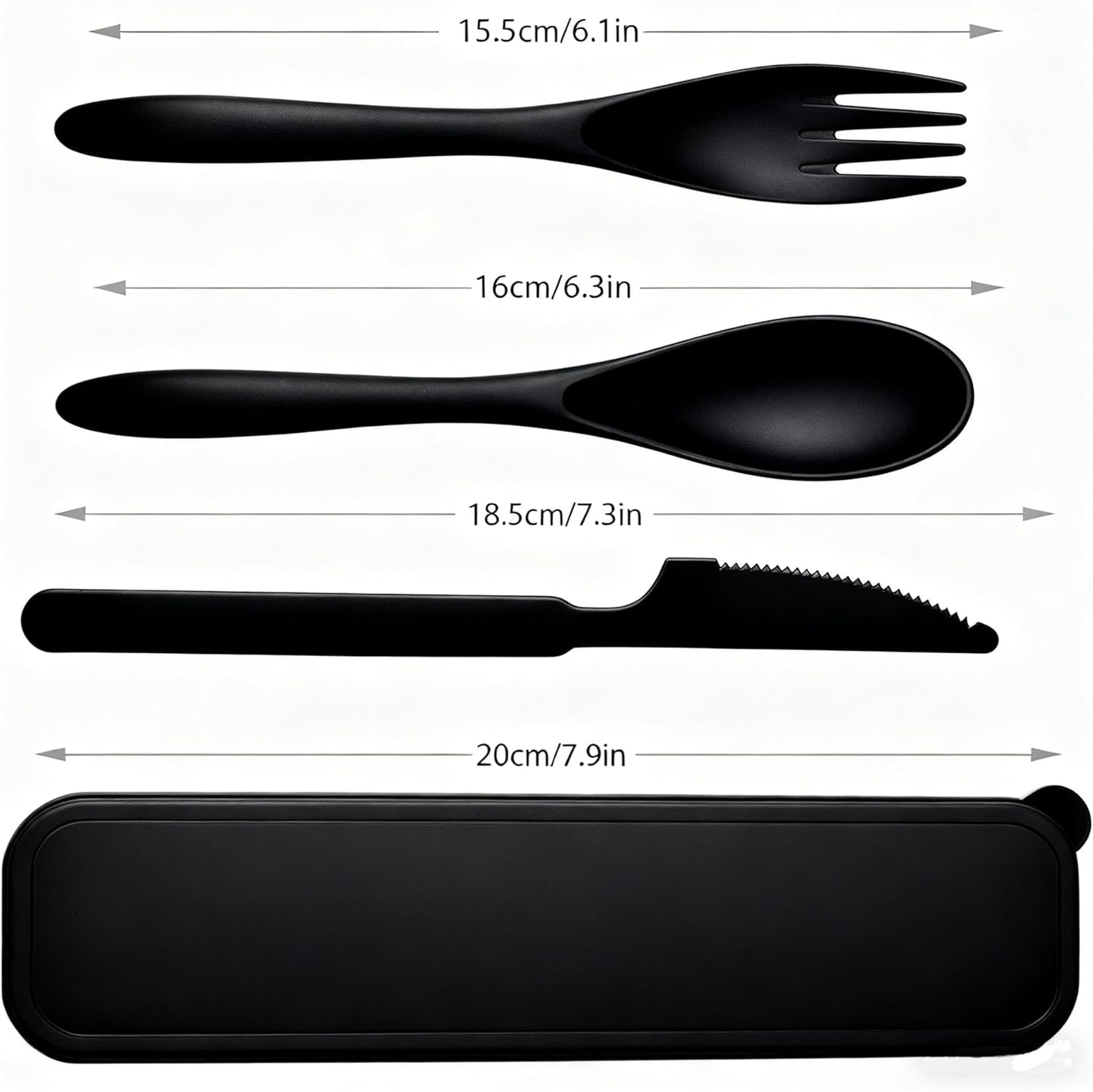 1 Set Wheat Straw Reusable Travel Utensils with Case, Portable Cutlery Set, BPA-Free Eco-Friendly Knife Spoon Fork, for Office, Dorm & On-the-Go(Purple)
