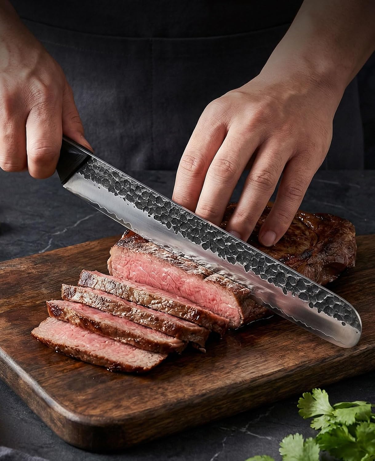 3.7 Inch Hand Forged Paring Knife, VG10 High Carbon 3-Layer Clad Steel Small Kitchen Knife, Ultra Sharp Full Tang for Peeling, Slicing & Delicate Prep, Gift Box for Men & Women