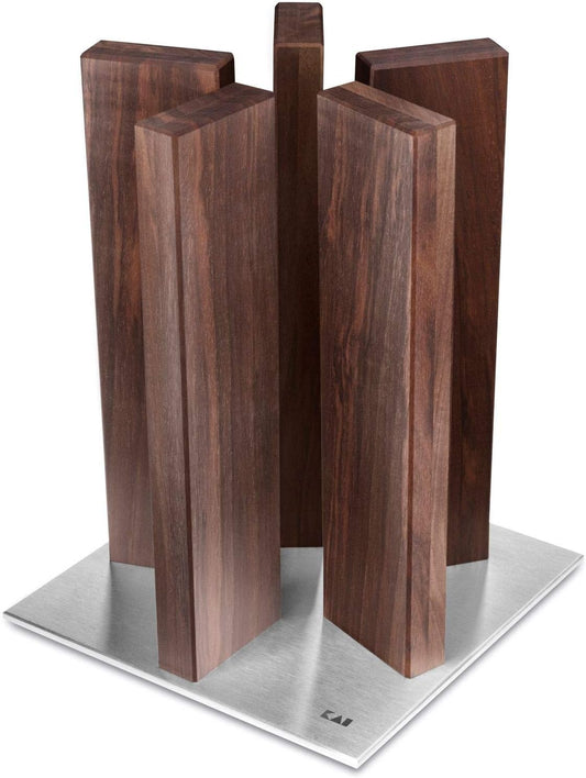KAI STH-5 Knife Block, Walnut Wood with Precious