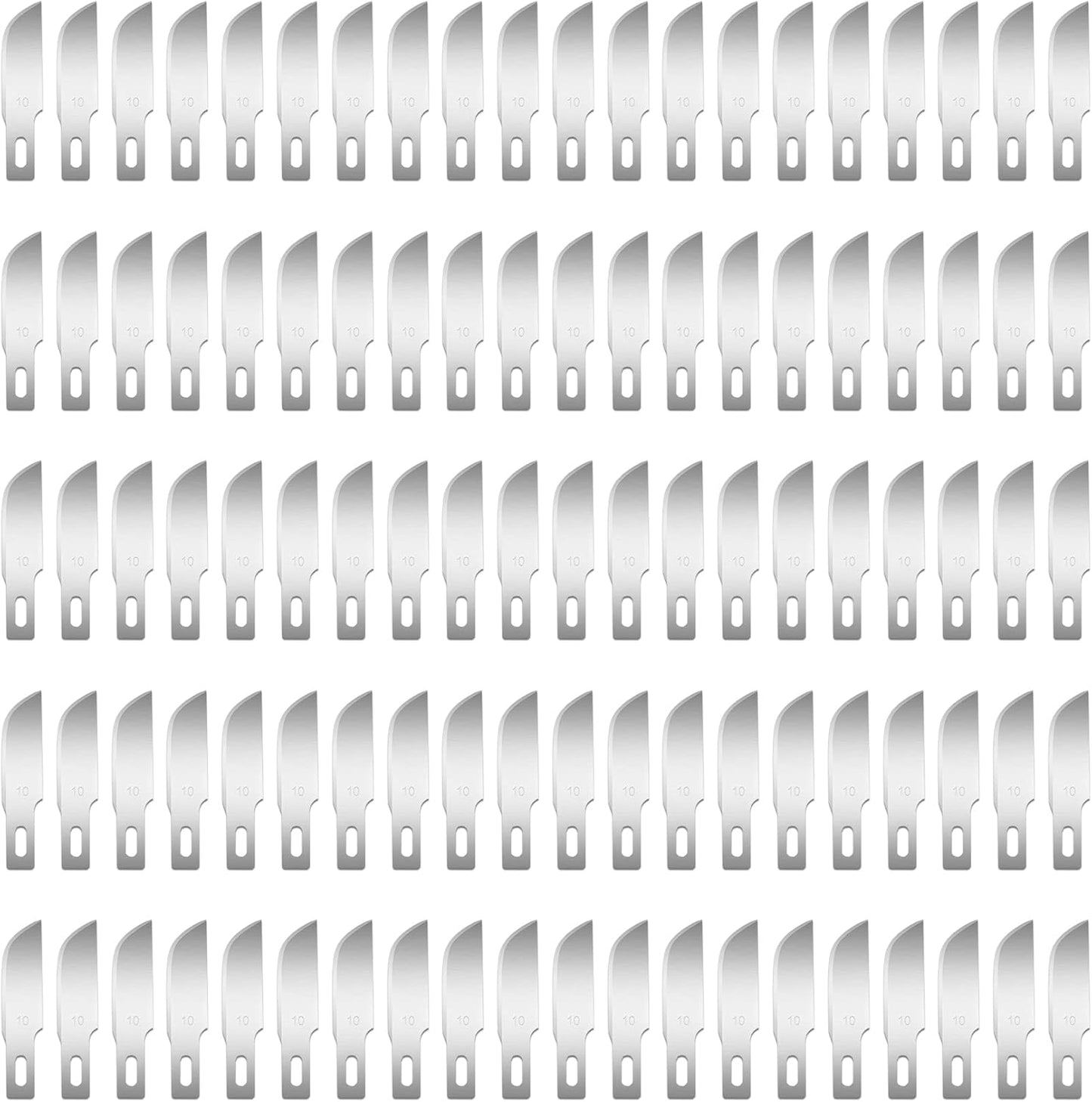 Jetmore 100 Pack Craft Hobby Blades #2 Craft Knife Blades Refill Hobby Knife Replacement Blade with Storage Box for Art and Crafting Scrapbooking Supplies Cutting Caving Stencil