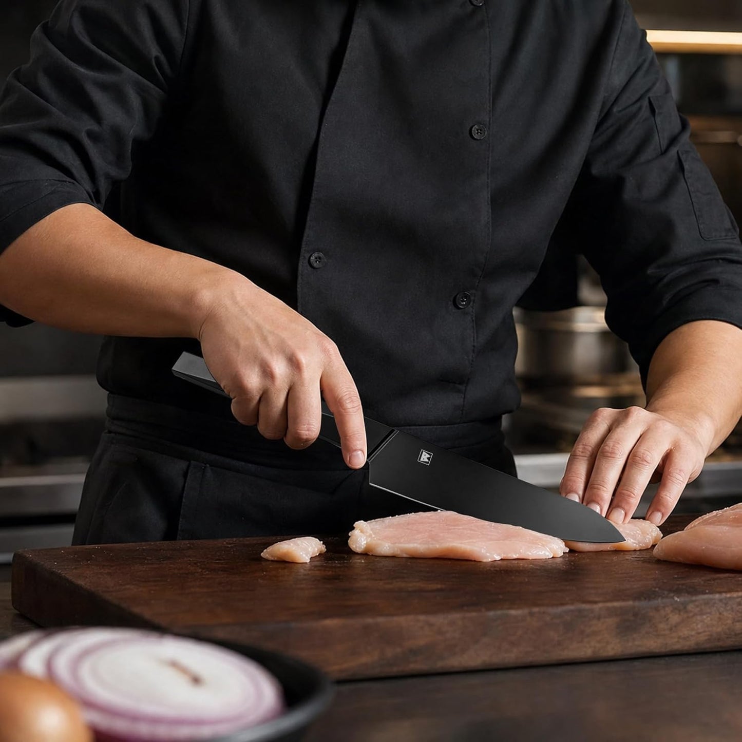 6.7 Inch Santoku Knife, Made in Japan, High Carbon Molybdenum Stainless Steel Japanese Chef Knife with Sakura Handle, Kitchen Knife for Slicing Meat, Vegetable & Fruit