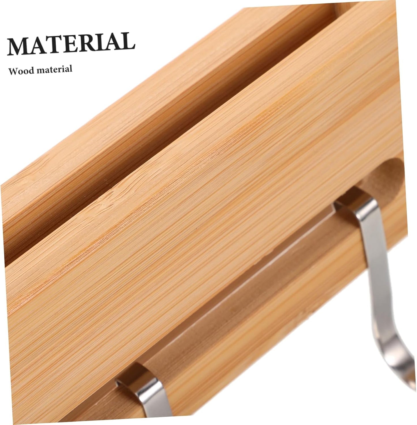 OUNONA Wooden Wall-mounted Knife Rack No Drill Knife Holder for Kitchen Stylish Natural Utensil Organizer Efficient Storage for Home and Restaurant Use