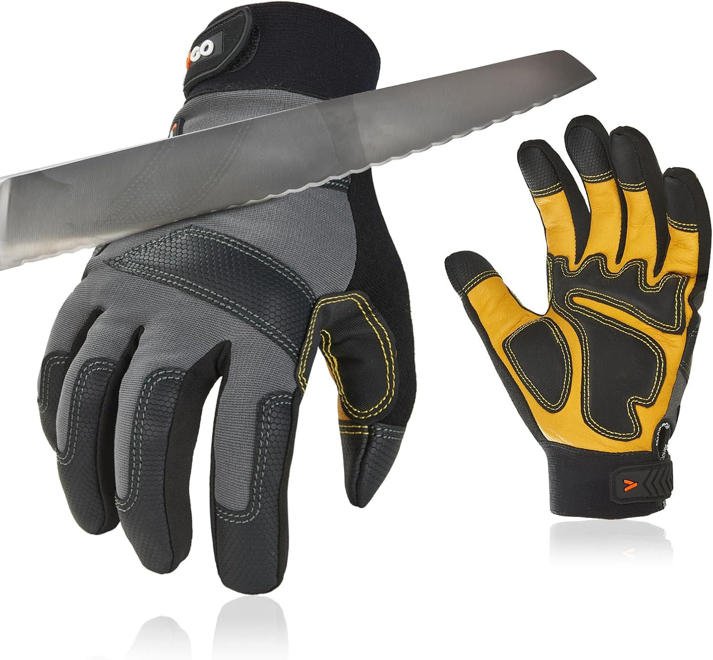 Vgo... Cutproof Gloves,Cut Resistant Gloves,HPPE Anti-cut Liner,Hand Protection,ANSI A3,Touchscreen