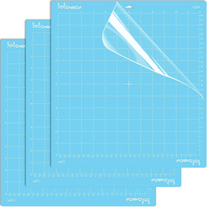 Cutting Mats for Cricut Maker 4/Explore 4/Maker 3/Explore 3/Explore Air 2 12x12 Inch 3Pack Pink FabricGrip Durable Long Lasting Ultra Strong Stickness Replacement Cut Mat for Cricut/Siser Juliet Romeo