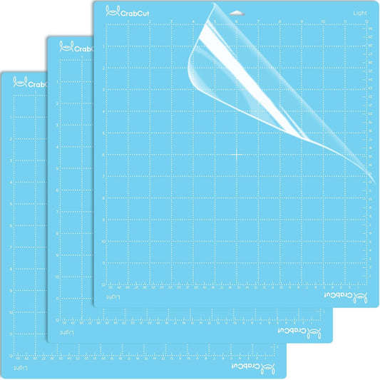 Cutting Mats for Cricut Maker 4/Explore 4/Maker 3/Explore 3/Explore Air 2 12x12 Inch 3Pack Pink FabricGrip Durable Long Lasting Ultra Strong Stickness Replacement Cut Mat for Cricut/Siser Juliet Romeo