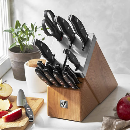 ZWILLING TWIN Signature 15-pc Self-Sharpening Knife Block Set - Natural