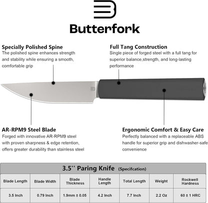 6 Inch Nakiri Knife, AR-RPM9 Steel & Replaceable Handle, Multipurpose Meat Cleaver Vegetable Chef Knife with Oak Sheath, Gift for Home Chefs