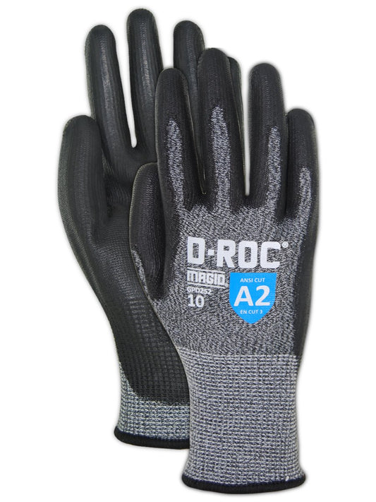 MAGID Griffin Gear ANSI A2 Polyurethane Coated Work Gloves, 12 Pairs, Size 9/Large (GPD252)