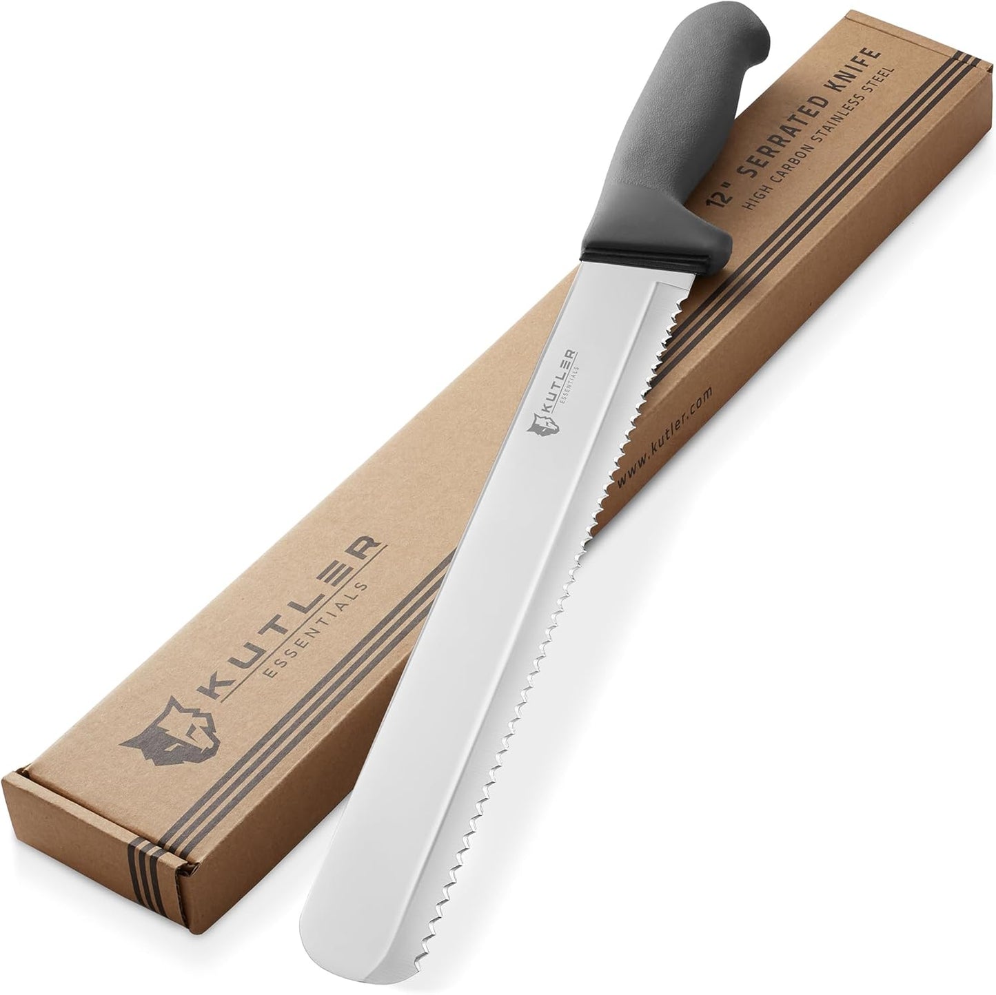 KUTLER Professional 8-Inch Bread Knife and Cake Slicer with Serrated Edge - Ultra-Sharp Stainless Steel Cutlery