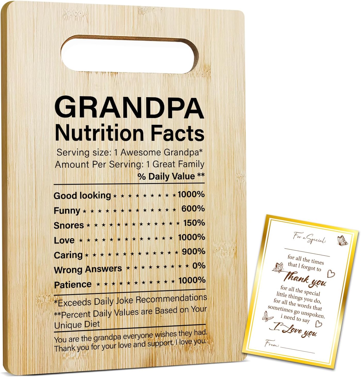 Best Dad Ever Bamboo Cutting Board, Grilling Gift For Men, Funny Charcuterie Boards for Home Kitchen Decor, Father's Day Birthday Gifts for Dad from Daughter Son -047