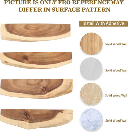 12.5 Inch Magnetic Knife Holder for Wall,Acacia Wood Knife Magnetic Strip,Knife Holder Wood Magnetic,No Drilling Knife Magnetic Strip-Strong Knife Magnet- for Kitchen Knives and Tools
