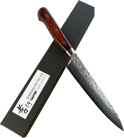 Sakai Takayuki 15 cm. Petty Knife VG10 Hammered Damascus