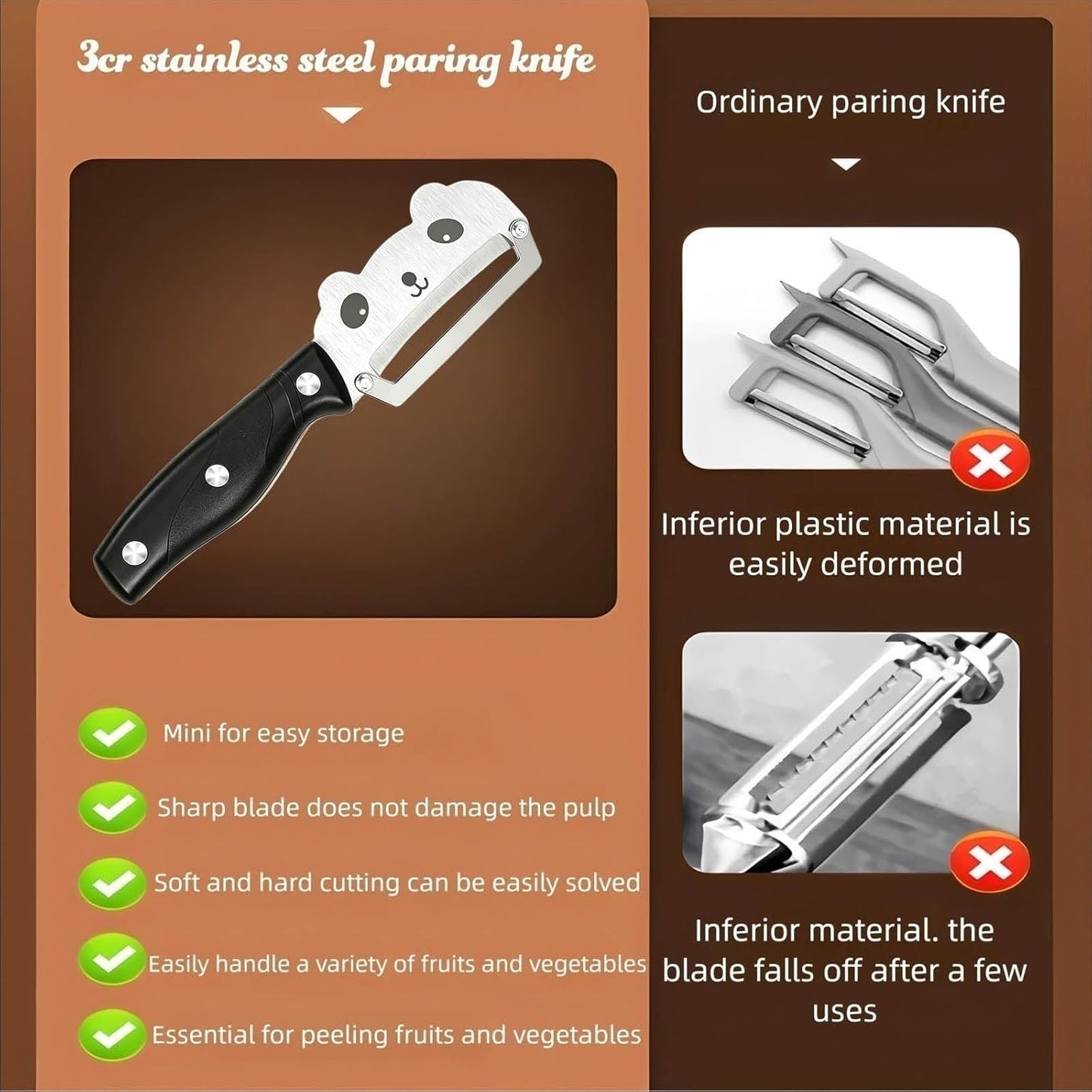 Multifunctional Vegetable Peeler with Stainless Steel Blade and Bottle Opener - Ideal for Veggie Potato Carrot and Apple Peeling