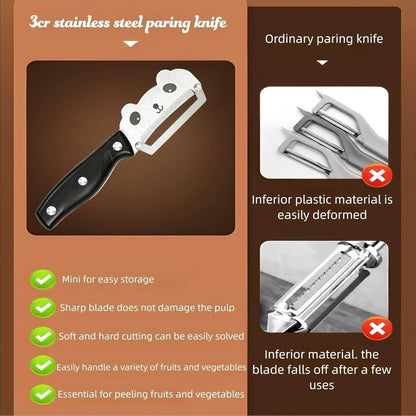 Multifunctional Vegetable Peeler with Stainless Steel Blade and Bottle Opener - Ideal for Veggie Potato Carrot and Apple Peeling