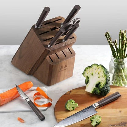 Cangshan Empty Knife Block, 16-Slot Organizer (Maple Wood)