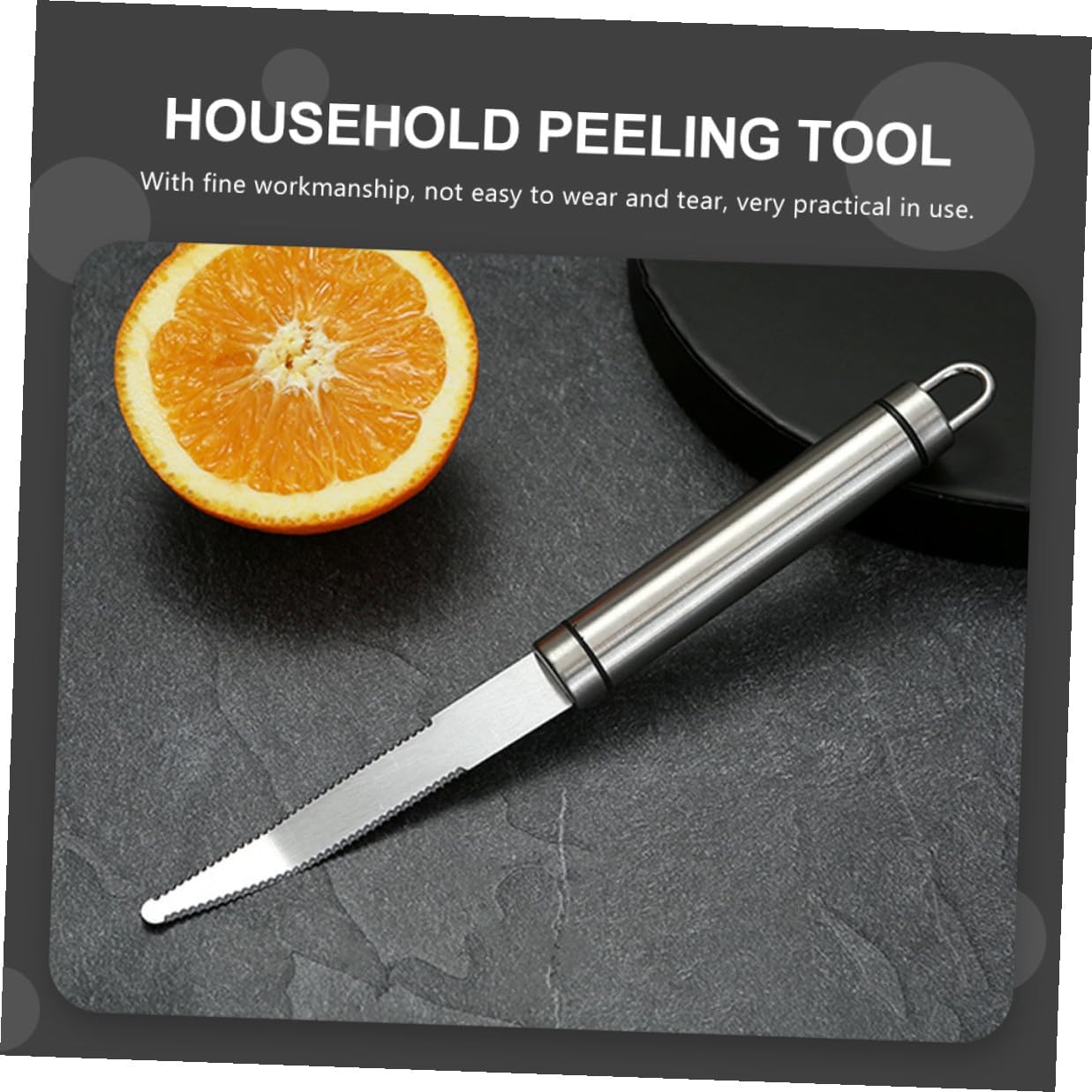 Stainless Steel Orange Peeler Grapefruit Knife Manual Fruit Peeler Kitchen Gadget for Citrus Fruit Peeling and Preparation