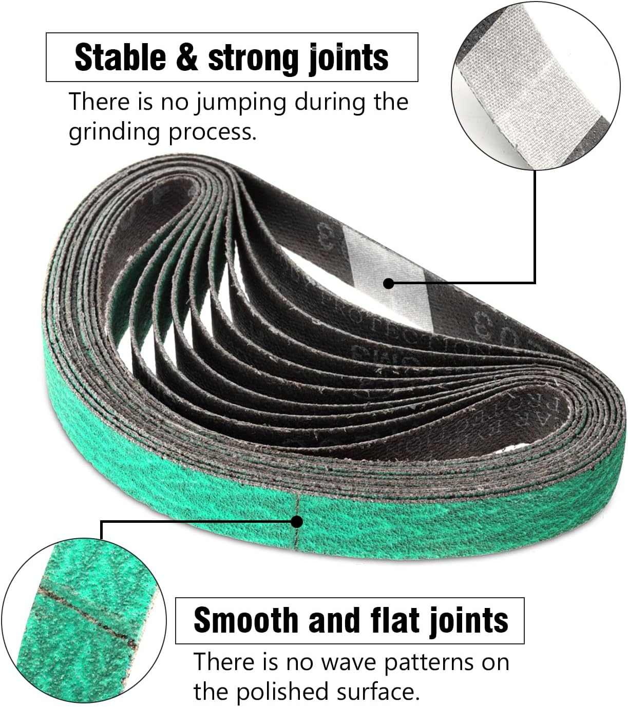 1/2" x 12" Knife Sharpener Replacement Belts Kit, 400 Medium Grit Sanding Belts for Work Sharp Original Knife Sharpener & Tool Sharpener,24 Pack