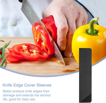 uxcell 3Pcs Knife Edge Guards 5.9"x1" ABS Knife Cover Sleeves Knife Case Blade Protector Universal Knife Sheath for Home Kitchen Knife