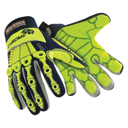 HexArmor Cut-Resistant Impact Protection PU Palm Work Gloves | Rig Lizard® Series 2095 | Large