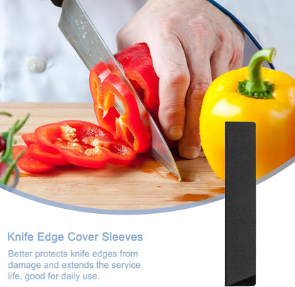 uxcell 3Pcs Knife Edge Guards 5.9"x1" ABS Knife Cover Sleeves Knife Case Blade Protector Universal Knife Sheath for Home Kitchen Knife
