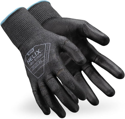HexArmor Cut-Resistant Impact Protection Polyurethane Palm Knit Work Gloves | Helix® Core 3012