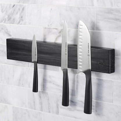 Schmidt Brothers - Acacia 24" Knife Magnetic Strip Wall Bar, Universal Magnetic Knife Holder for Wall and Cutlery Storage Up to 12-16 Knives