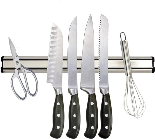 MEKBOK Kitchens Aluminum Magnetic Knife Bar - Rust Free (16 INCH)