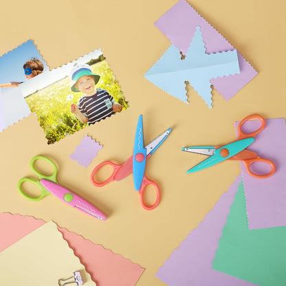 Mr. Pen- Craft Scissors Decorative Edge, 6 Pack, Bright, Zig Zag Scissors for Crafting, Scrapbooking, Fancy, Pattern, Design