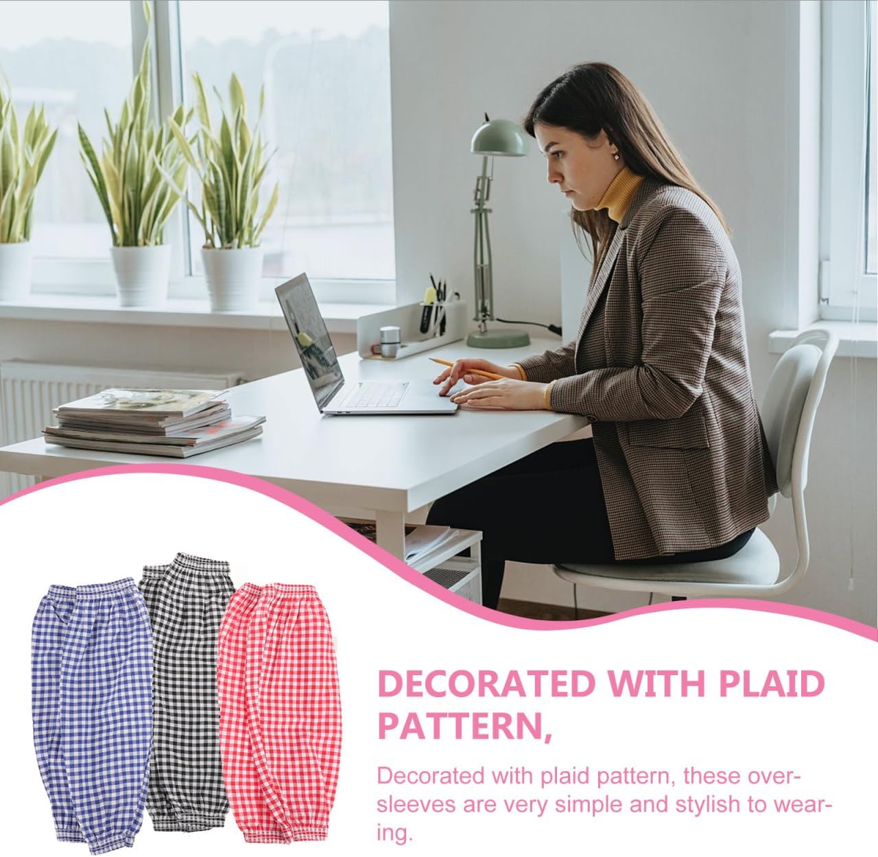 BESTOYARD 3 Pairs Cleaning Oversleeves, Anti-Dust and Oilproof Arm Protective Sleeves with Cotton and Linen for Women Men Kitchen, Gardening, Car Washing, Painting, Topiary Garden