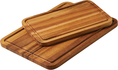Tramontina FSC Certified Brazilian Tigerwood Cutting and Serving Board Set - 3 Pack (15 x 11-in, 12 x 8-in, 9 x 6-in), 81000/050DS