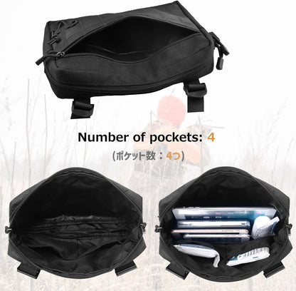 Azarxis Tactical Mini Belt Pouches, Multi-Purpose Small Battery Case Compact Utility EDC Card Slot Holder Waist Bags Military Molle Pack Sundries Storage Pack
