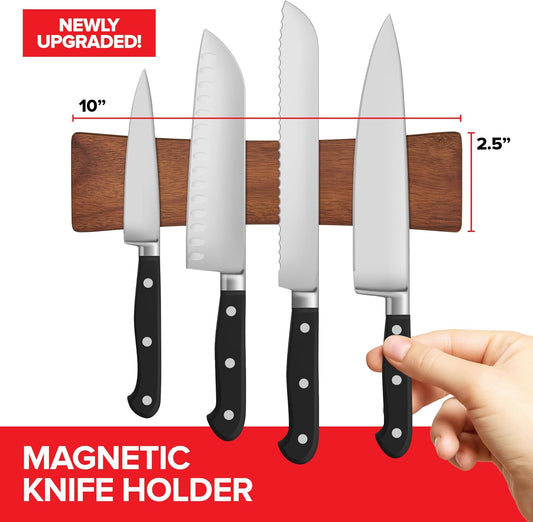Modern Innovations 18 Inch Stainless Steel Magnetic Knife Bar - Use as Knife Holder, Rack, Strip, Kitchen Utensil and Tool Holder