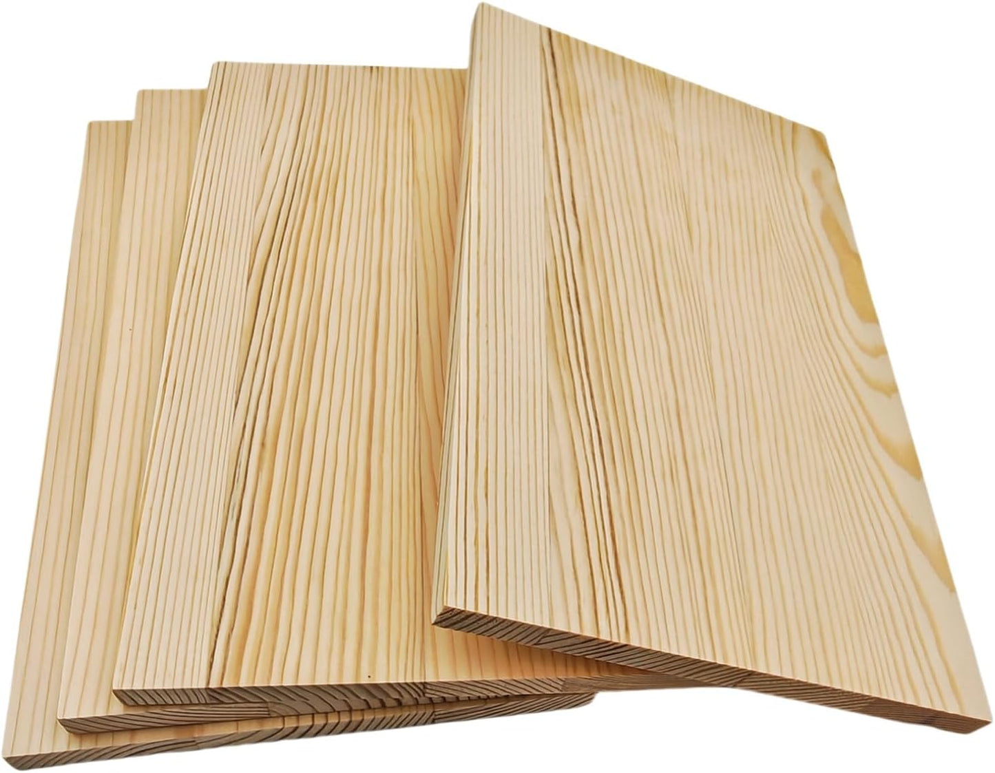 4PCS Rectangle Wood Boards Unfinished Wood Blocks for Crafting, 8x6x1in Blank Whittling Wooden Blocks for Wood Carving,Painting & Burning