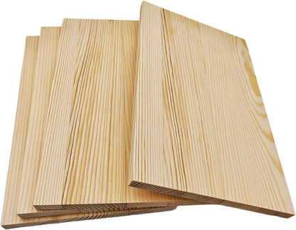 4PCS Rectangle Wood Boards Unfinished Wood Blocks for Crafting, 8x6x1in Blank Whittling Wooden Blocks for Wood Carving,Painting & Burning