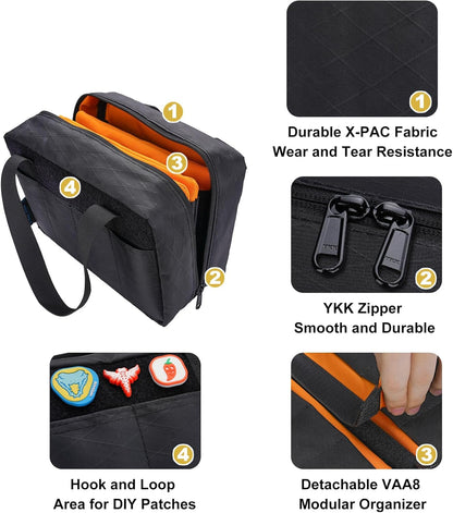 VIPERADE VE40 Knife Display Case with 40 Slots, Folding Knives Storage Holder, Knife Collection Carrier Bag for Folding Knives Flashlights Multitools