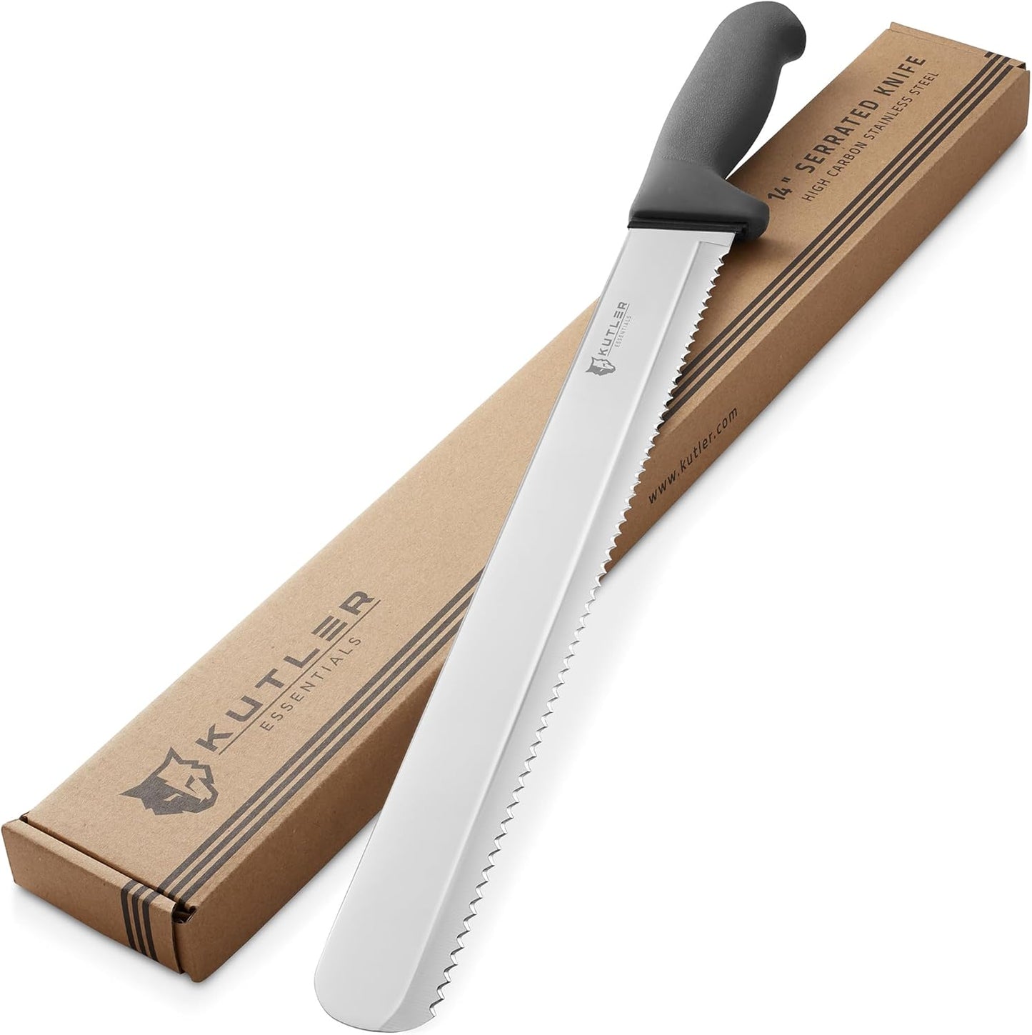 KUTLER Professional 8-Inch Bread Knife and Cake Slicer with Serrated Edge - Ultra-Sharp Stainless Steel Cutlery