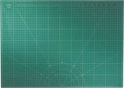 Pacific Arc Double Sided Self Healing Cutting Mat - Thick and Durable Vinyl Rotary Cutting Mat for Sewing & Scrapbook Paper Cutting Mat (09"x 12")