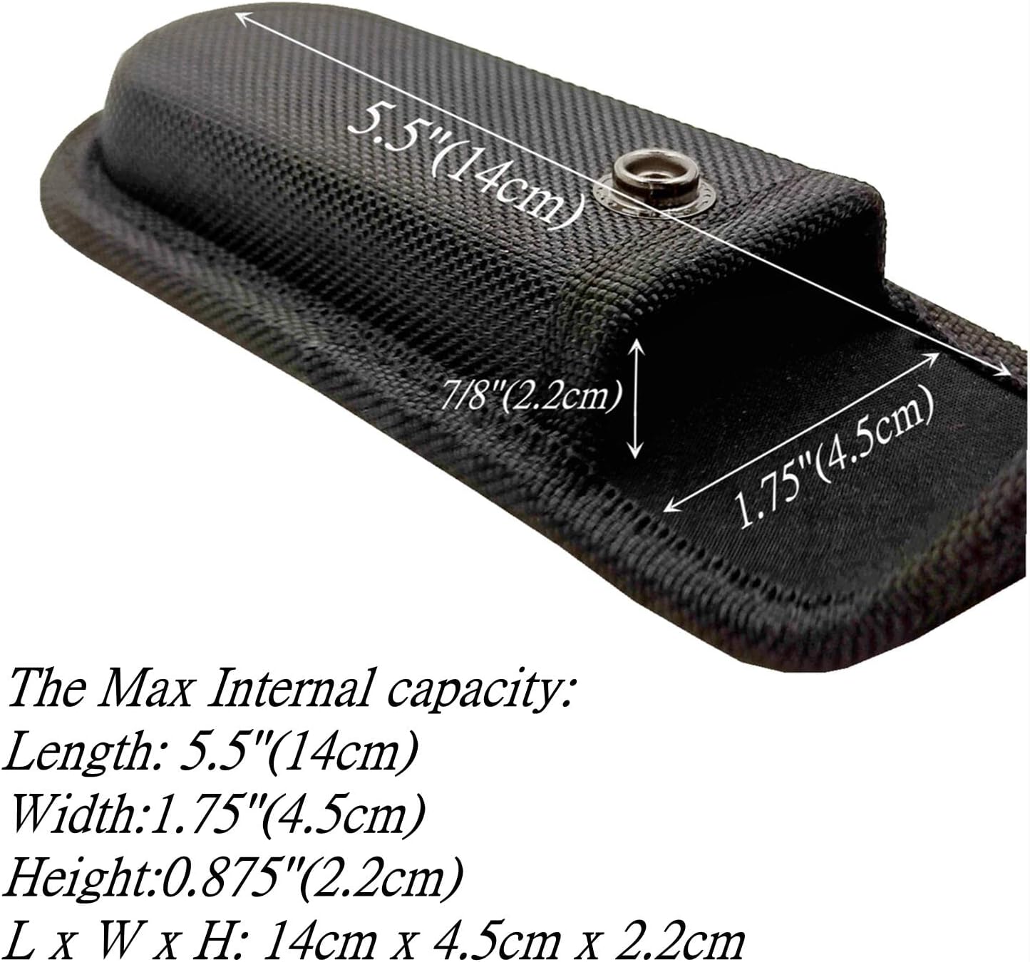 Multitool Belt Sheath for Leatherman, Gerber - Nylon Knife Pouch for Folding Knife - Snap Closure Knife Holder with Horizontally or Vertically Carry Belt Loop