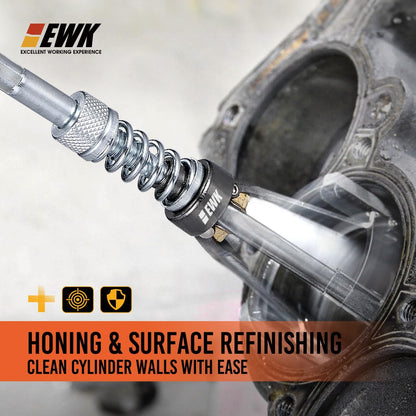 EWK 2" to 7" 3 Stones Engine Cylinder Hone Tool Adjustable Cylinder Deglazer Piston Honer 220 Grit